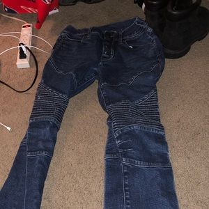 True Religion Biker Jeans Distressed